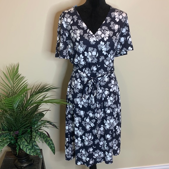 ANN TAYLOR Citrus Blossom Wrap dress - Picture 2 of 6